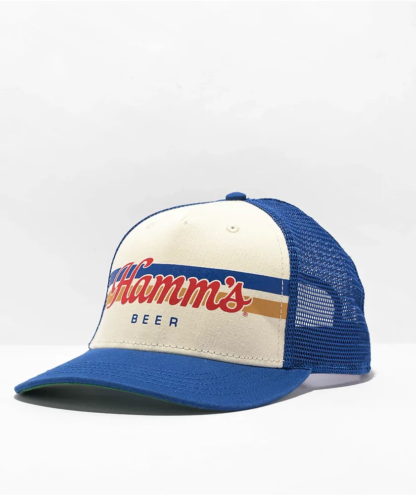 Barrel Trucker Hat Blue OS at  Men's Clothing store