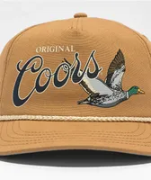 American Needle x Coors Mallard Brown Canvas Snapback Hat
