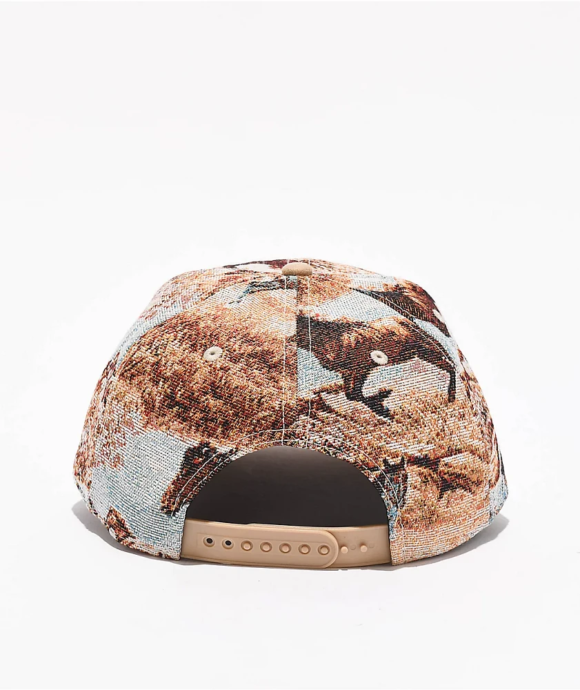 American Needle x Coors Tapestry Khaki Snapback Hat