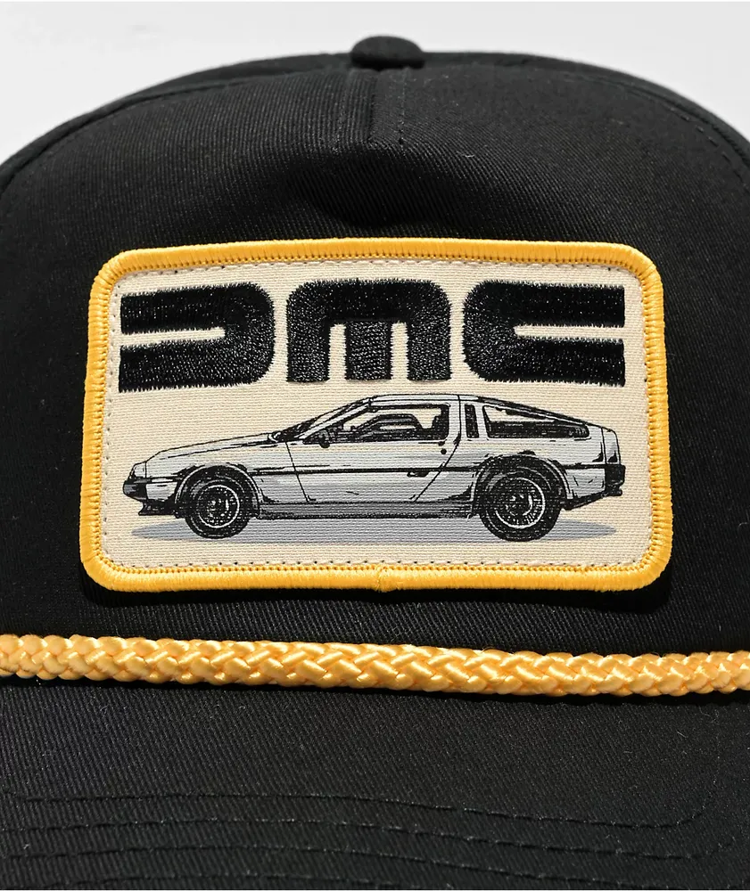 American Needle x DMC Roscoe Black Snapback Hat