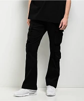 American Stitch Black Flare Cargo Pants