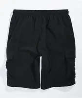American Stitch Black Nylon Cargo Shorts