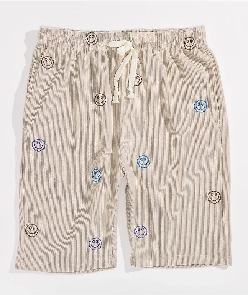 American Stitch Embroidered Corduroy Khaki Shorts