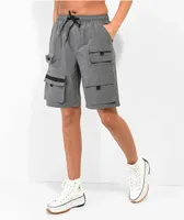 American Stitch Grey Nylon Cargo Shorts