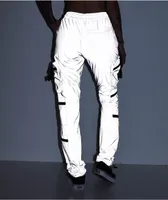 American Stitch Multi Pocket Reflective Silver Cargo Pants