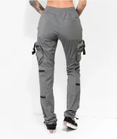 American Stitch Multi Pocket Reflective Silver Cargo Pants