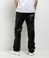 American Stitch Pleather Black Flare Cargo Pants