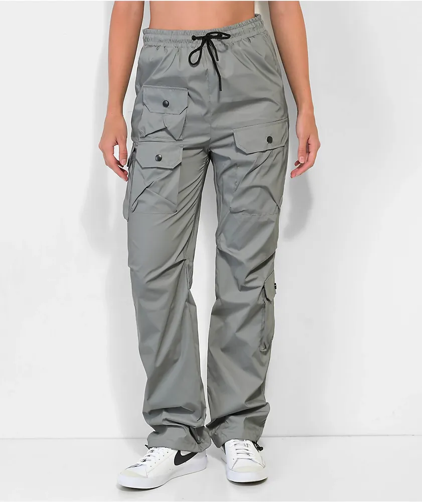 American Stitch Multi Pocket Reflective Silver Cargo Pants