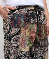 American Stitch Tapestry Multi & Red Cargo Pants