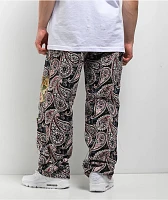 American Stitch Tapestry Multi & Red Cargo Pants