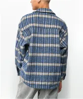 Angel Kiss Combo Blue Flannel Shirt