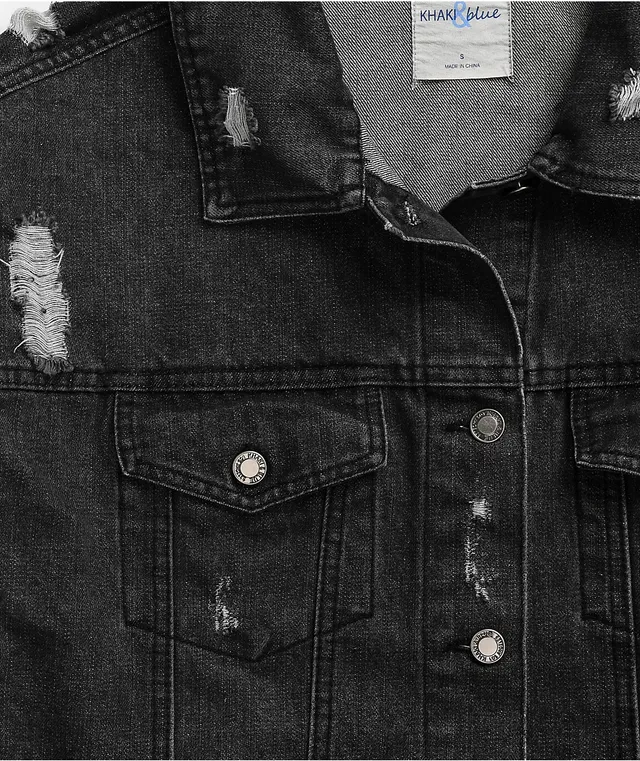 Patched Artsy Distressed Denim Jacket With Beautiful John Austen Print  Backpatch, Punk,alt,grunge,e Girl,emo,art Hoe,goth,skater,boho,stoner - Etsy