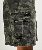 Angel Kiss Slouchy Camo Cargo Shorts