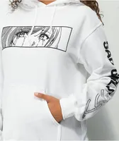 Animebae Ocean Eyes White Hoodie