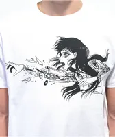 Animebae Shattered Arm White T-Shirt