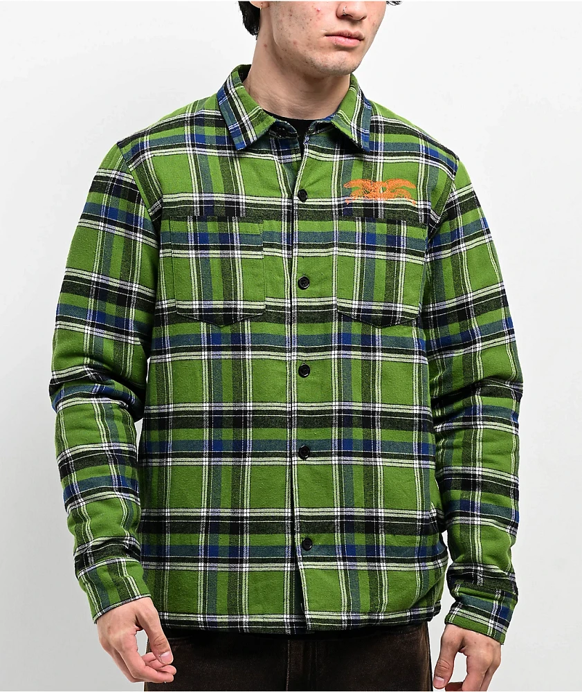 Anti-Hero Eagle Green Flannel Shirt Jacket