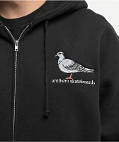 Anti-Hero Lil Pigeon Black Zip Hoodie