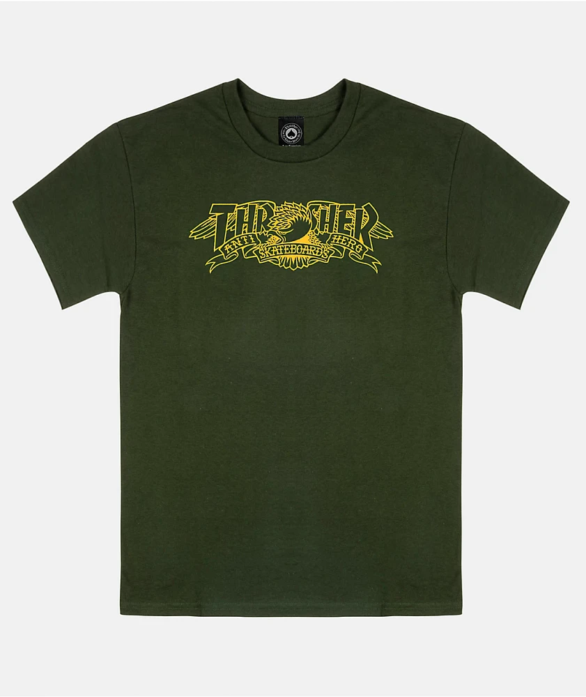 Anti-Hero x Thrasher Mag Banner Green T-Shirt
