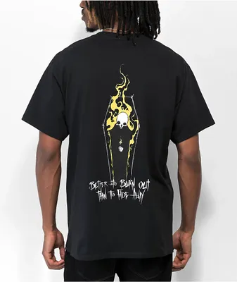Any Means Necessary Burn Out Black T-Shirt