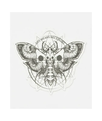 Any Means Necessary Death Moth Sticker