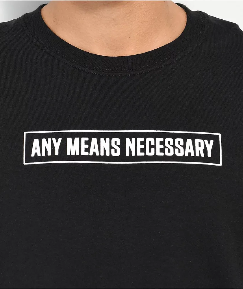Any Means Necessary Hell Is Empty Black T-Shirt