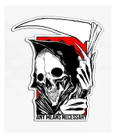 Any Means Necessary Reaper Sticker