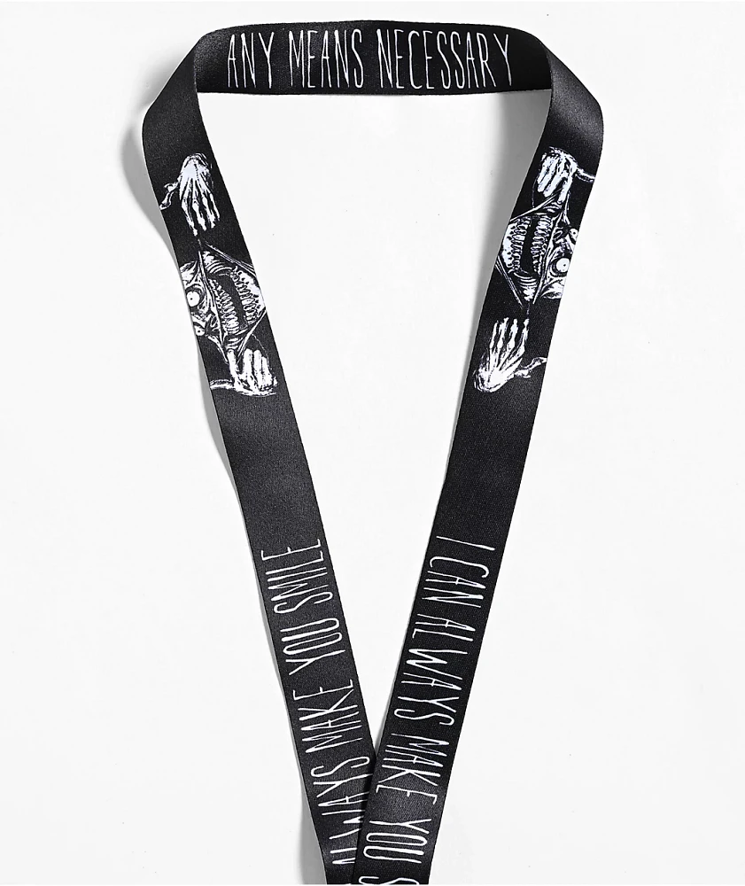 Any Means Necessary Smile Lanyard