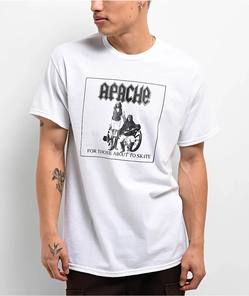 Apache Rock & Roll White T-Shirt