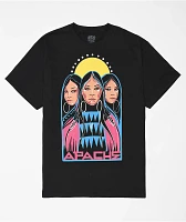 Apache Women Black T-Shirt