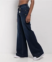 Apple Bottoms Forbidden Fit Blue Wide Leg Jeans