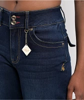 Apple Bottoms Forbidden Fit Blue Wide Leg Jeans
