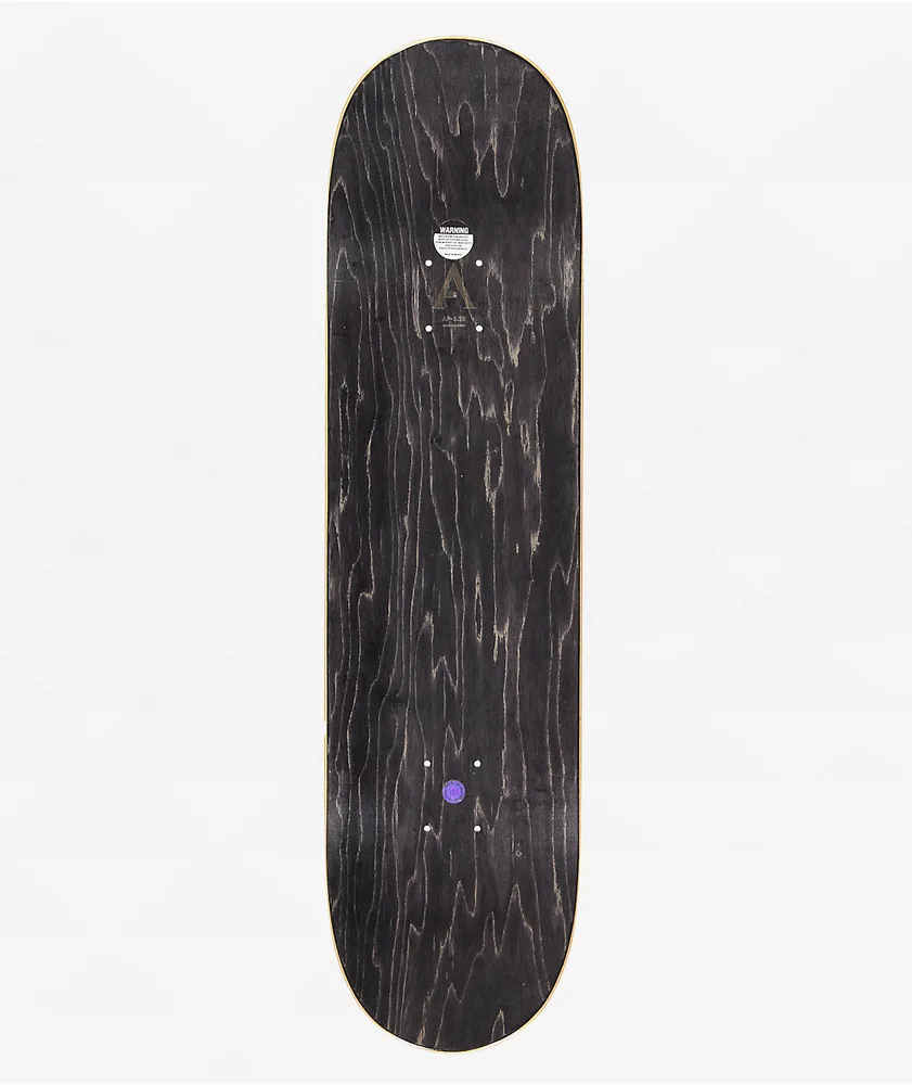 April Black OG Logo 8.25" Skateboard Deck