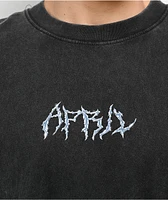 April Cracked Rose Black Wash T-Shirt