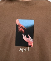 April Material Brown T-Shirt