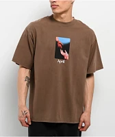 April Material Brown T-Shirt