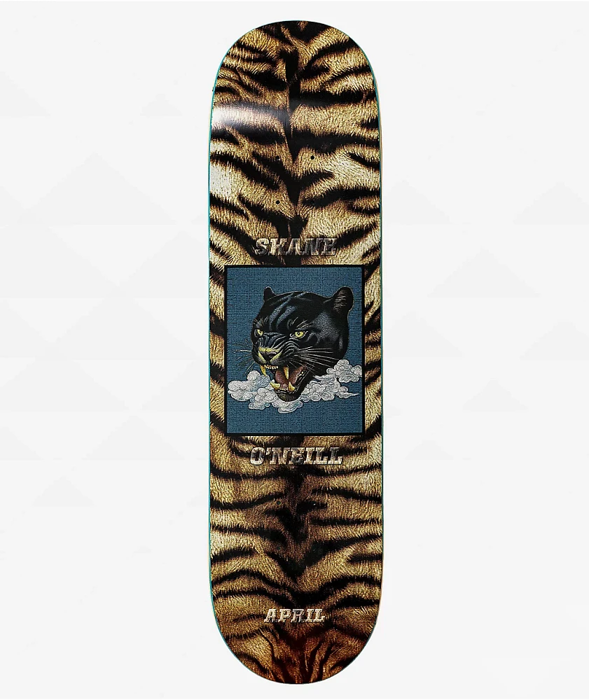 April O'Neill Leopard 8.125" Skateboard Deck