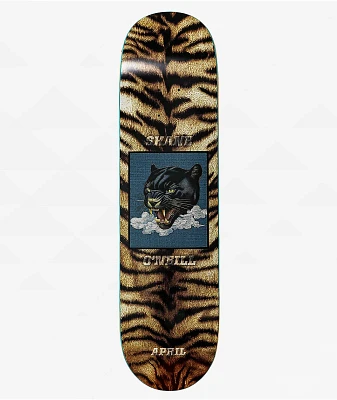 April O'Neill Leopard 8.125" Skateboard Deck