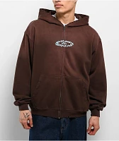 April Stars Brown Zip Hoodie