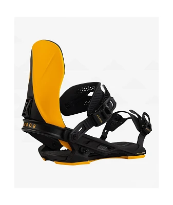 Arbor Hemlock Black & Candle Yellow Snowboard Bindings 2025