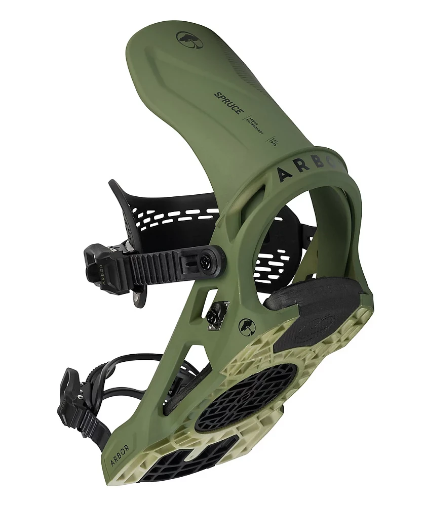 Arbor Spruce Green Snowboard Bindings 2024