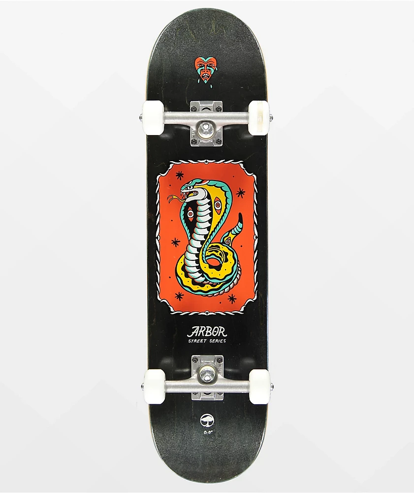 Arbor Street Inked 8.0" Skateboard Complete