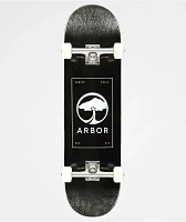 Arbor Street Logo Black 8.5" Skateboard Complete