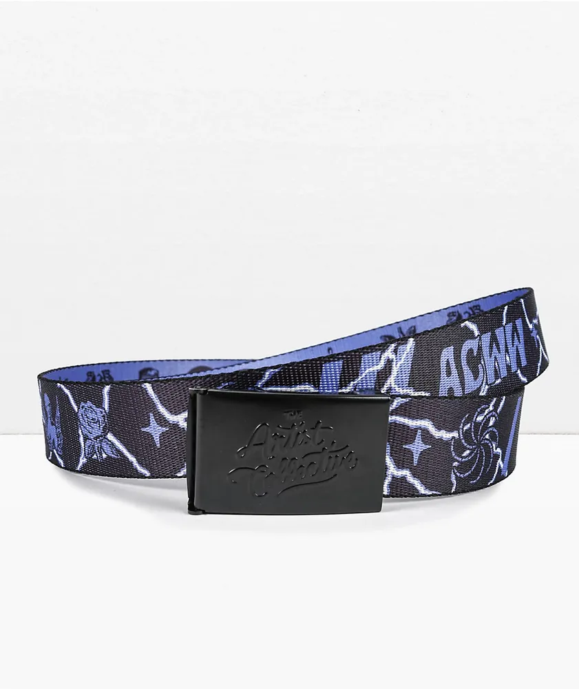 Artist Collective 90's Grunge Purple Web Belt