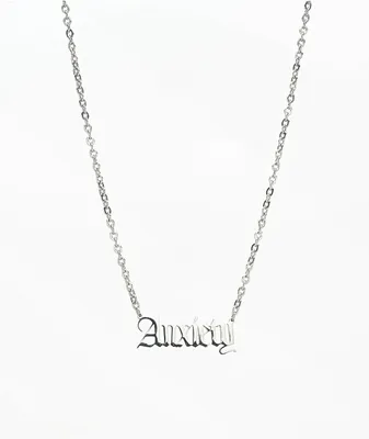 Artist Collective Anxiety 18" Silver Chain Necklace