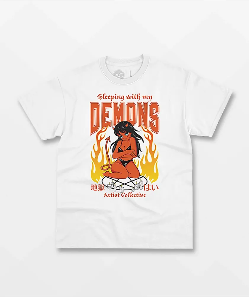 Artist Collective Demons White T-Shirt