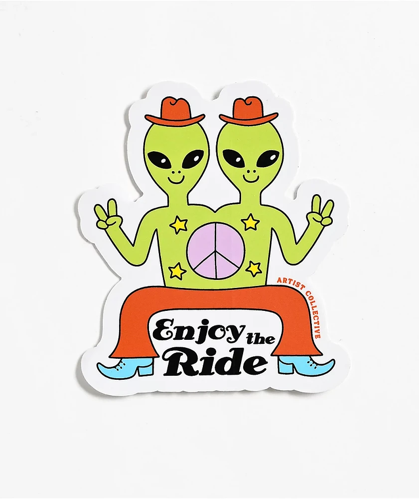 Artist Collective Enjoy The Ride Sticker