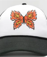 Artist Collective Fire Butterfly Black & White Trucker Hat