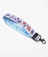 Artist Collective Harmony Doddles White Wrist Lanyard