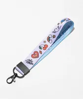 Artist Collective Harmony Doddles White Wrist Lanyard