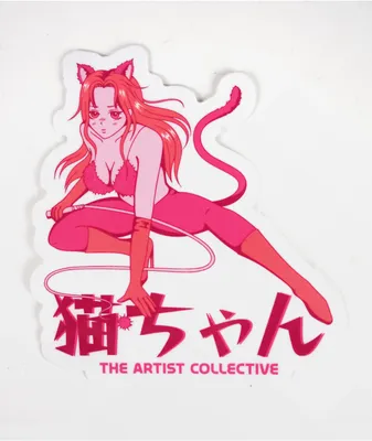Artist Collective Kanji Kitty Sticker